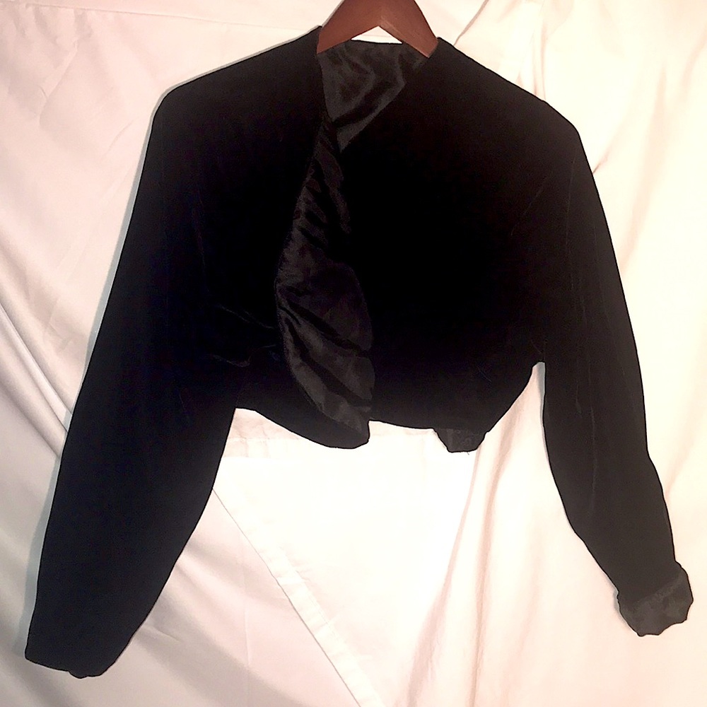 Lush Velvet open waist jacket